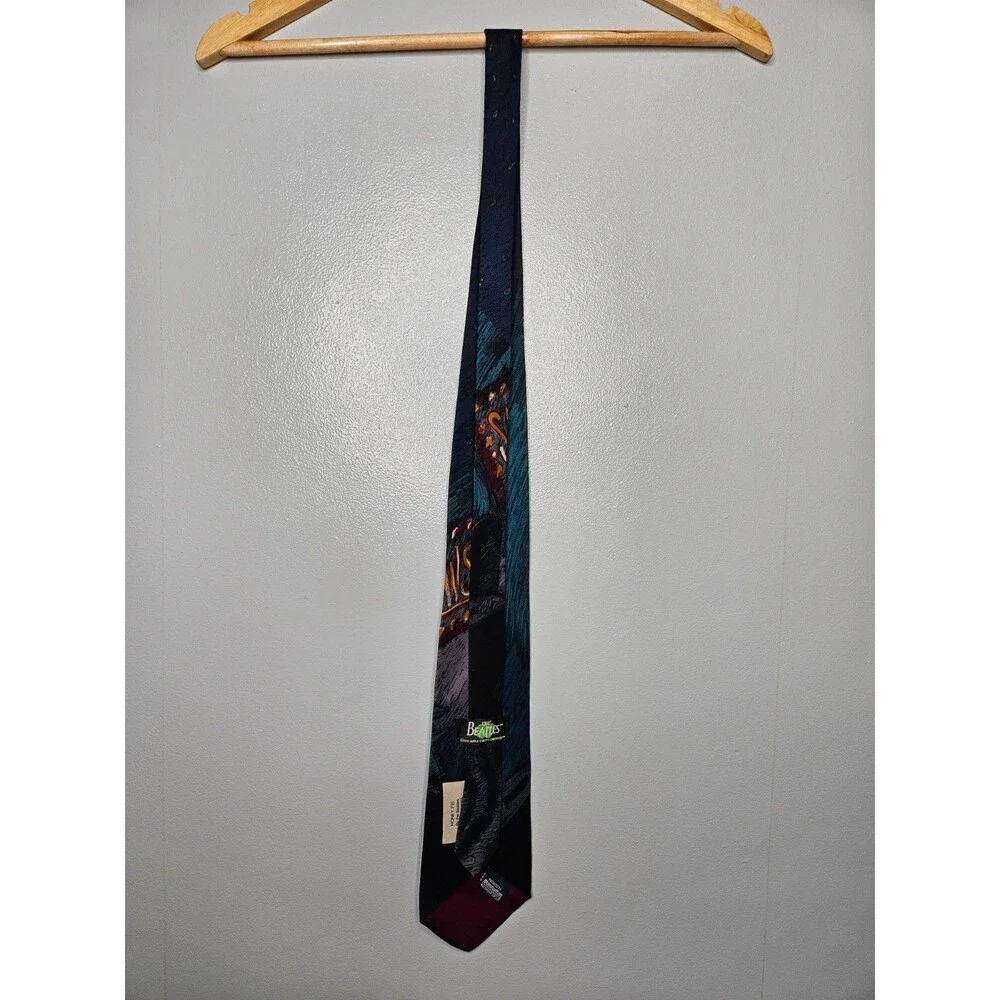 Vintage 1991 The Beatles Honey Pie 100% Silk Tie Made in USA Manhattan Menswear